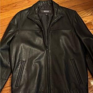 Kenneth Cole Black Leather Jacket